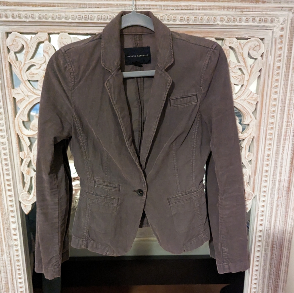 BR grey corduroy jacket blazer, size xs
